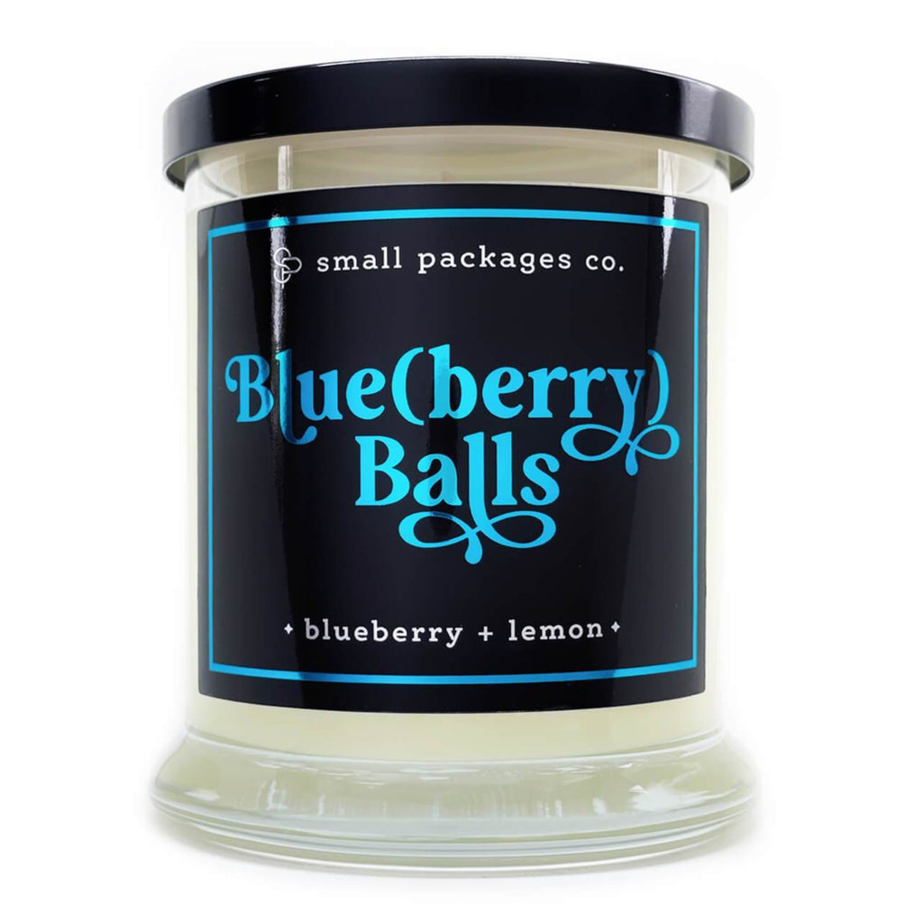 Blue Balls - Blueberry Scented - 6 Ounce Jar Candle - 40 Hour Burn