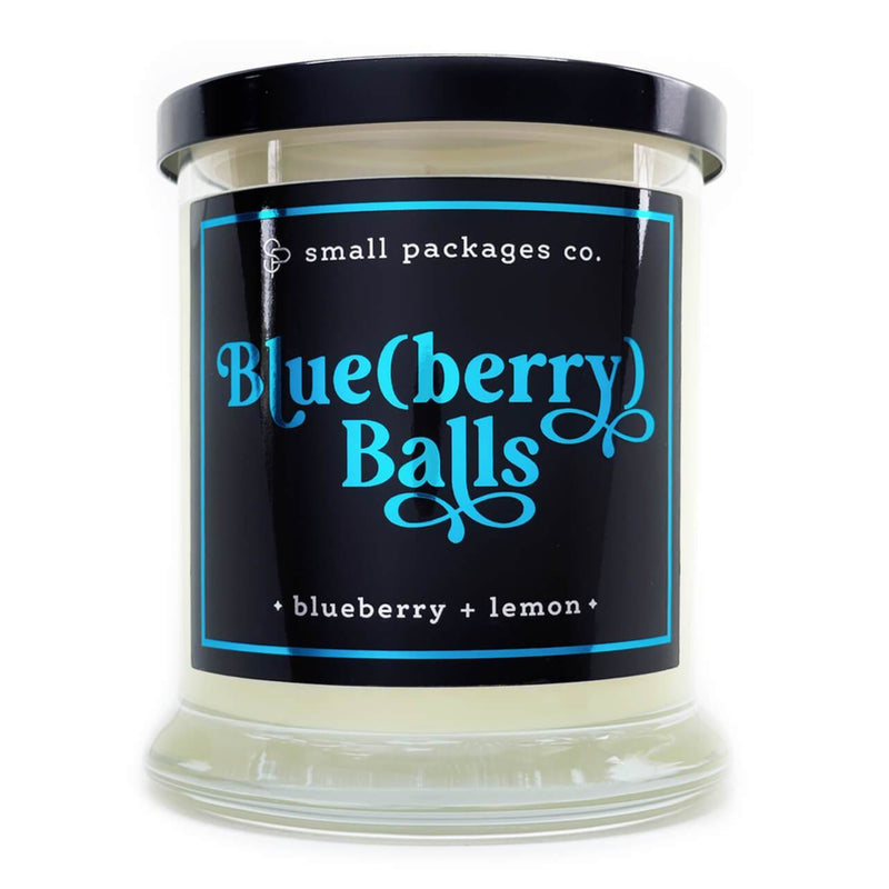 Blue Balls - Blueberry Scented Candle - Funny- 6 Ounce Jar Candle- Hand  Poured in Indiana